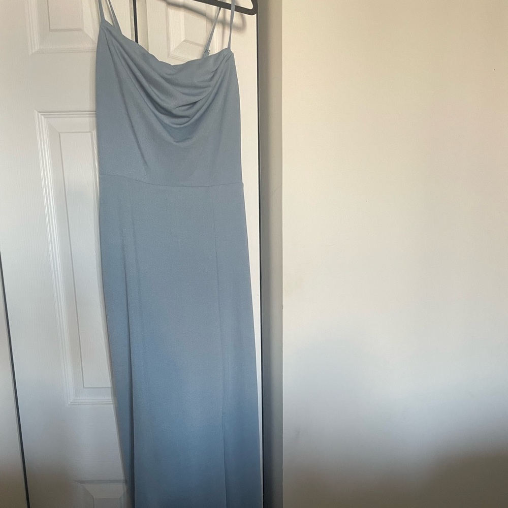 Brand new Birdy Grey Ash Crepe dress in Dusty Blue